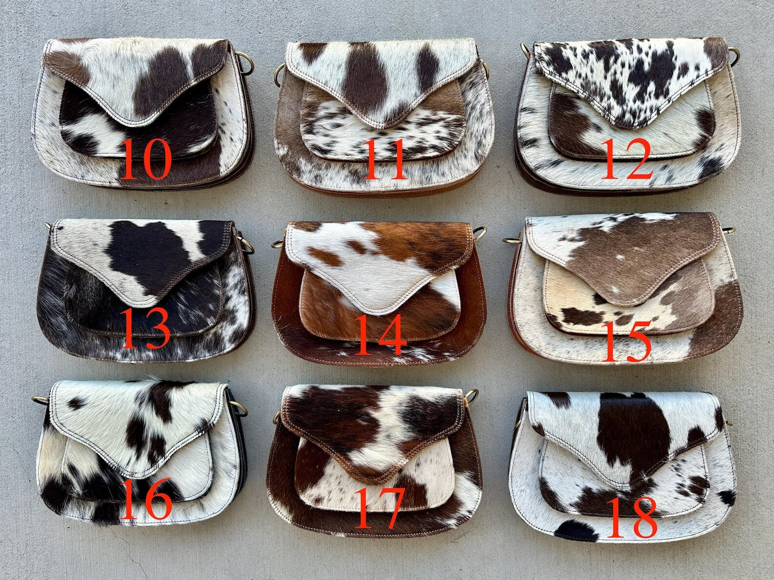 Cowhide Crossbody Bag Western Leather Festival Purse Cowgirl Gifts