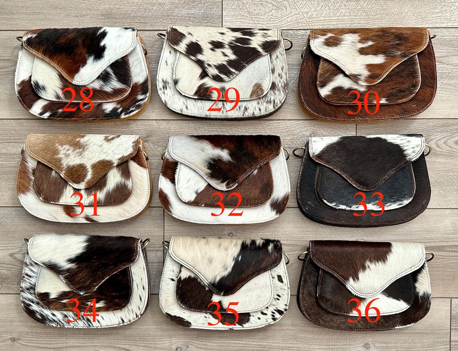 Cowhide Crossbody Bag Western Leather Festival Purse Cowgirl Gifts