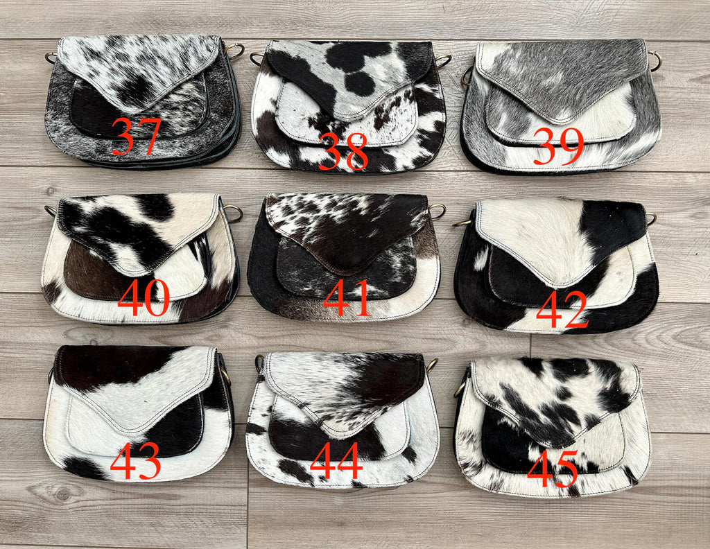 Cowhide Crossbody Bag Western Leather Festival Purse Cowgirl Gifts