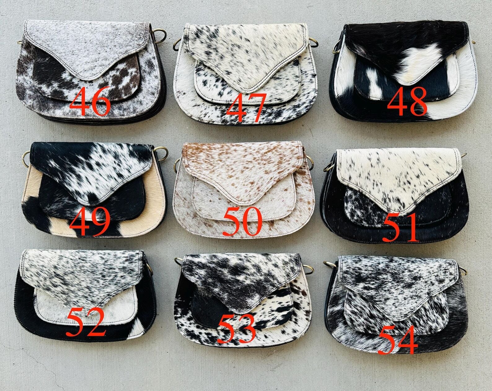 Cowhide Crossbody Bag Western Leather Festival Purse Cowgirl Gifts