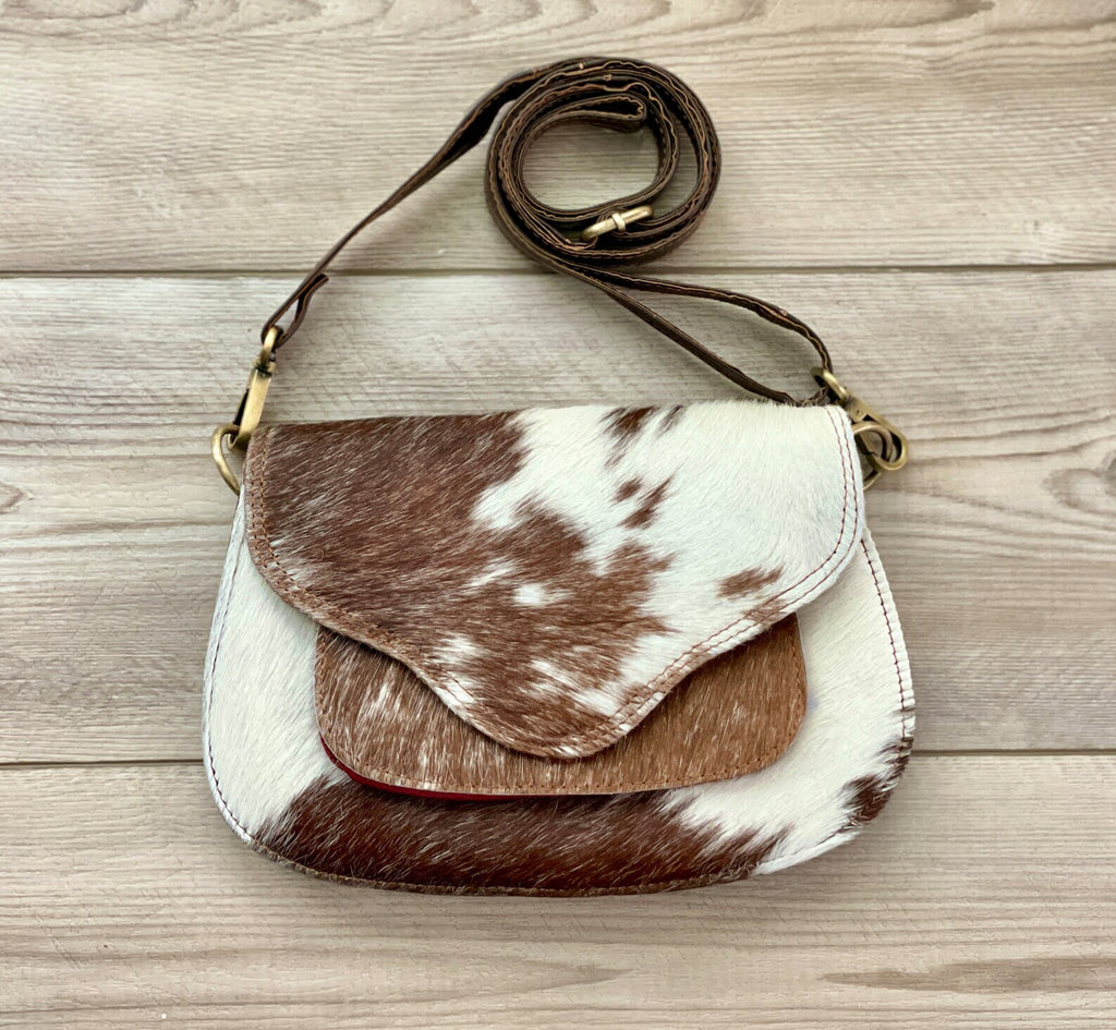 Cowhide Crossbody Bag Western Leather Festival Purse Cowgirl Gifts