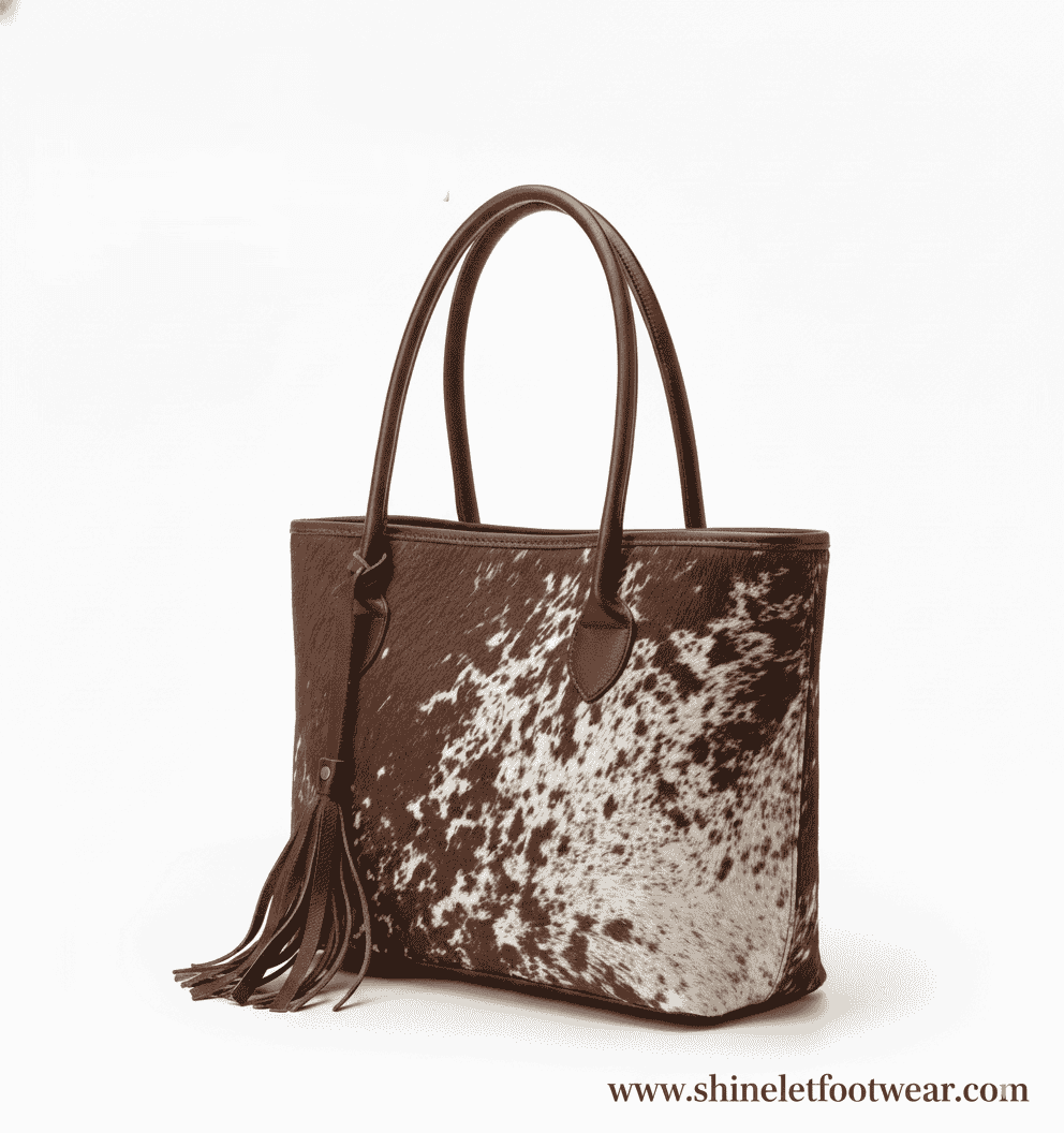 Handcrafted genuine cowhide handbag from Pakistan