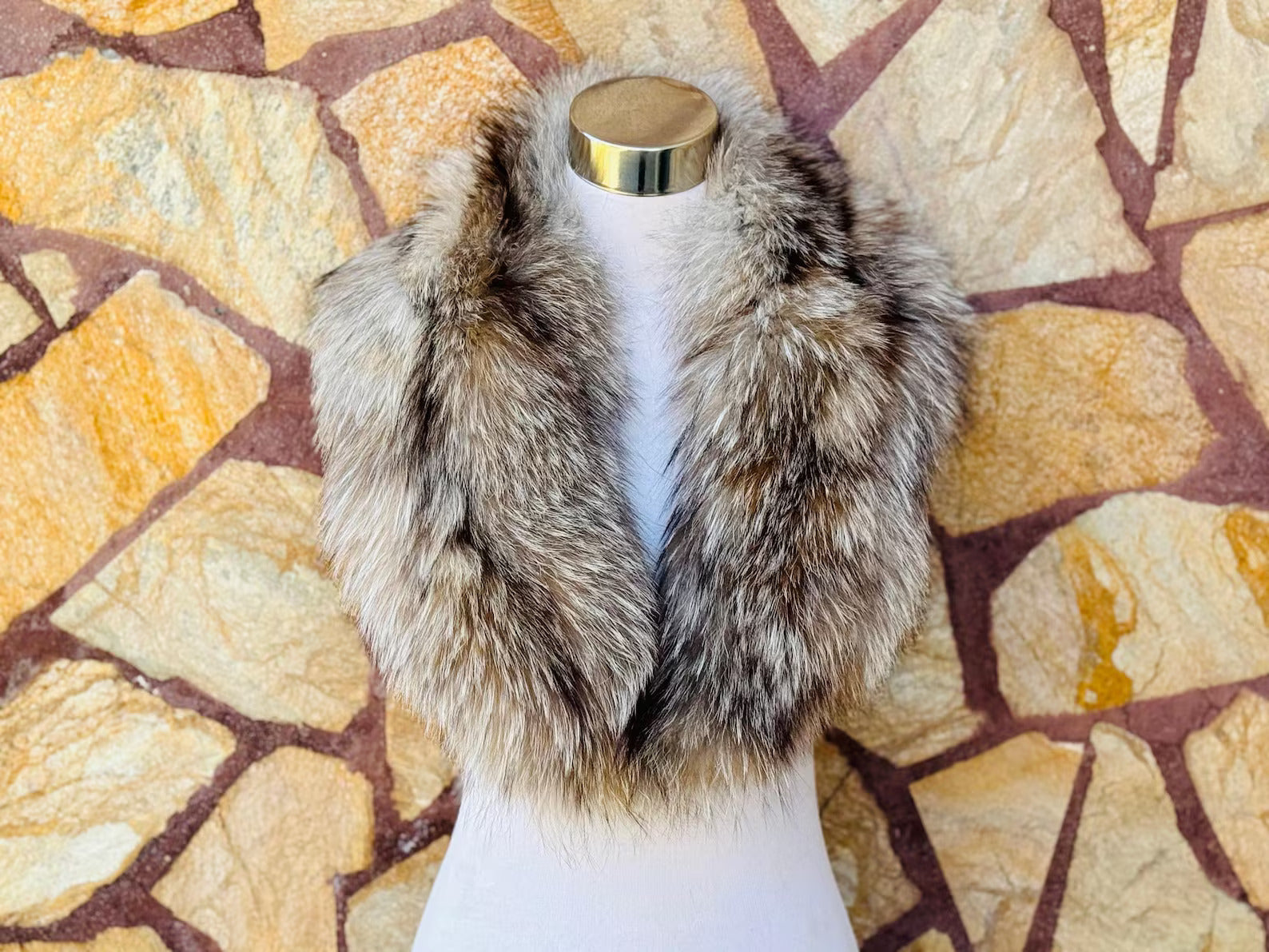 Luxury Natural Real Silver Fox Fur Jacket For Women + FREE BAG Order Now